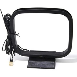 AuBee Terrestrial AM/FM Radio Indoor Antenna AM Loop Antenna FM Feeder Antenna Sony Sharp Compatible 3 Pin Connector