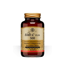 Solgar ESTER‑C® PLUS 500, 50 capsule vegetali – Vitamina C pH tamponato + bioflavonoidi