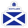 Spreadshirt Scotland Flag Sticker, 10 x 10 cm, White Matte