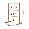 Hathaway Solid Wood Ladder Toss Game Set Brown