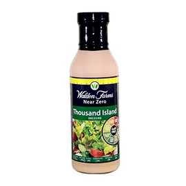 Walden Farms Thousand Island Dressing - Calorie-Free, Gluten-Free, Low Carb, Keto-Friendly, Sugar-Free, Creamy Thousand Island Flavor, (12 oz Bottle x 6)