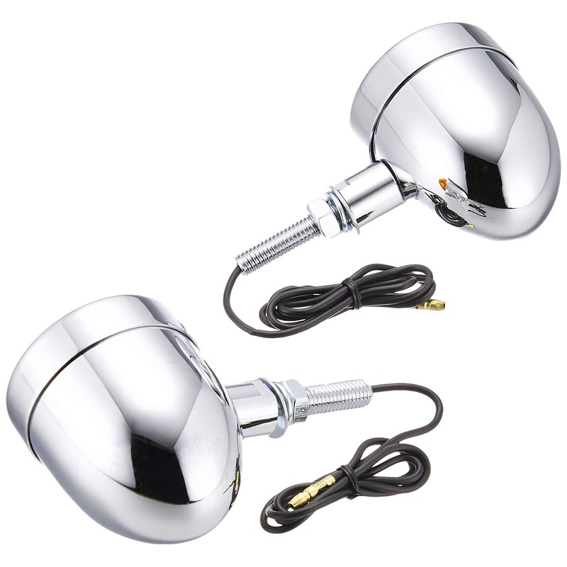 Kijima 219-1016 Motorcycle Parts Turn Signal Lamp, Vanette Small, Plated