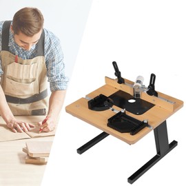 Mdf Router Table Rectangle Tabletop Woodworking Heavy Duty 440lb Capacity, Precision Wood Trimming, Grooving & with Dust Port
