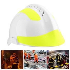 Fire Fighter Safety Helmets, Anti Impact Rescue Helmet Reflective Fire Helmet Protective Workplace Emergency Rescue Hard Hat for Firefighters