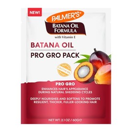 Palmer's Batana Oil Formula Pro Gro - Mascarilla capilar (2.1 onzas líquidas), tratamiento acondicionador hidratante y nutritivo con vitamina E, ayuda a reducir el desprendimiento, prevenir la rotura y promover el crecimiento del cabello