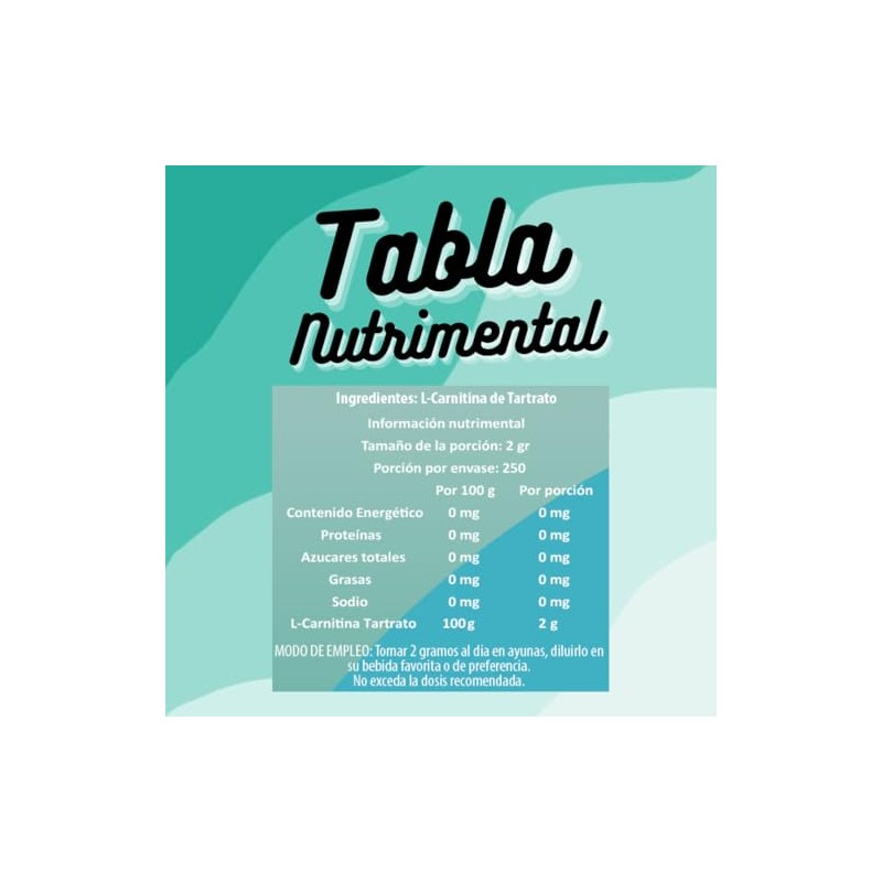 IsaaQuim L-Carnitina de Tartrato de 500 gr