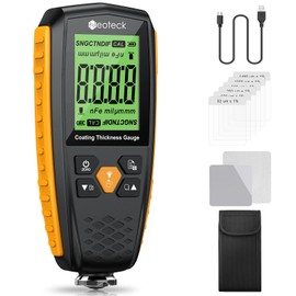 Neoteck Paint Thickness Gauge Car Coating Thickness Meter for Used Car Buyers, Paint Mil Thickness Meter Gauge Check The Car’s Original Coating Auto Car Paint Meter 0-1300um