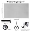 No Drilling Window Blackout Set, 100% Opaque, 1 m x