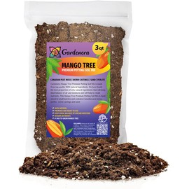 GARDENERA Mango Tree Potting Soil - Enhance Fruiting and Health with Professional Grade Nutrient-Rich Mix - 3 Quart