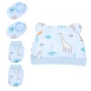 Generic 1set Newborn Hat Mittens Socks Set Hospital Style Merino