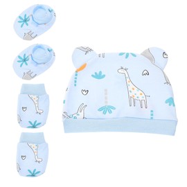 Generic 1set Newborn Hat Mittens Socks Set Hospital Style Merino Months Essentials