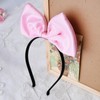 Big Pink Hair Bow Headband for Women Girls Bow Hair