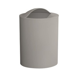 Gedy G-Eye Paper Bin Light Taupe, Dimensions and Weight Bathroom Basket: 26.5 x 19 x 19 cm & 0.25 kg, Made of Thermoplastic Resins, Bathroom Bin R&D Design, 100% Made in Italy