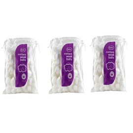 3 Pack Cotton Wool (Cotton Wool Balls - 100 White)