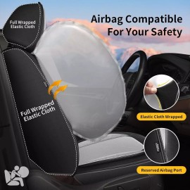 Unbranded Car Fit  For Mazda 6 2010-2021 Luxury Faux Leather Seat Covers Front&Rear 5-Sits