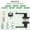 ANNFUZ Entry Door Handle with Lock and Keys,Front Door Exterior