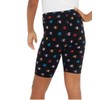 Champion Girls' Legacy American Classics All-Over Tight Biker Shorts, black