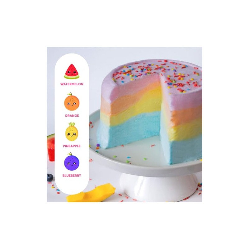 Cotton Candy Cake, 24 Cones of Cotton Candy, Handspun, Vegan,