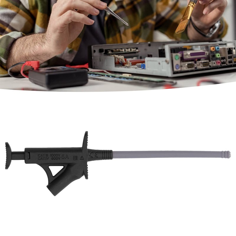Multimeter Test Hook Clip Mini Grabber Jumper Wires Automotive Current