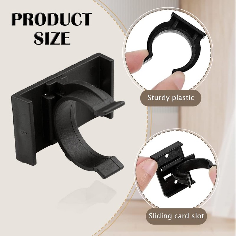 LumenTY Pack of 20 Kitchen Skirting Clips Heavy Duty Kitchen