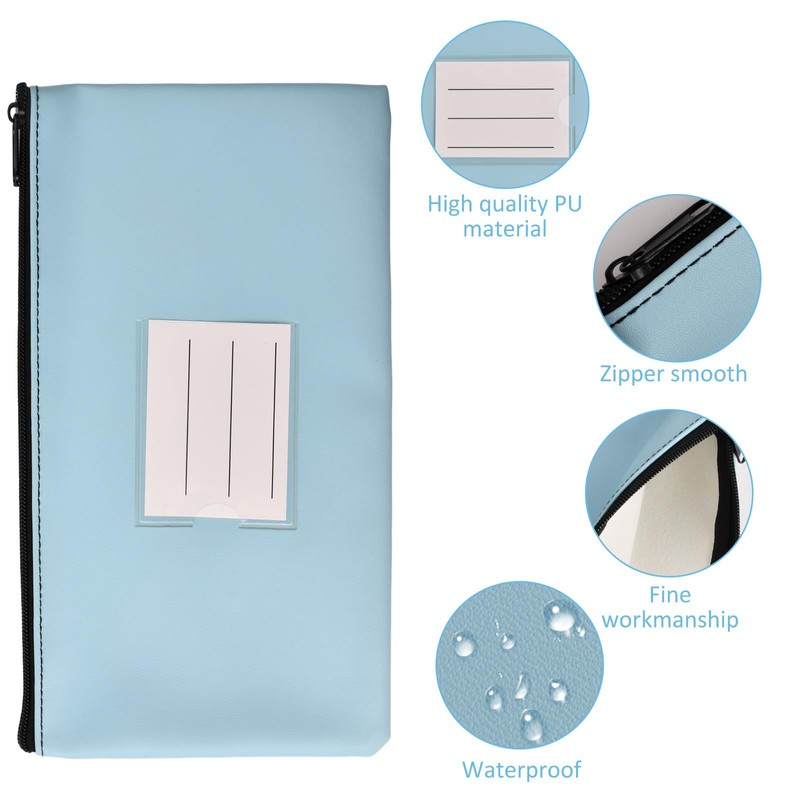 Pack of 8 Wallets, 8 Colour Document Folder, A5 PU
