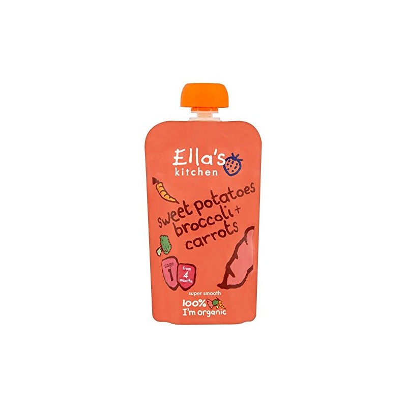 Ella's Kitchen Organic Sweet Potatoes, Broccoli & Carrots 4mth+ (120g)