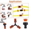 MOAZIFI 12-teiliges Gartenschlauch Verbinder Set - Schlauchkupplung, Anschlussadapter & Y-Verteiler