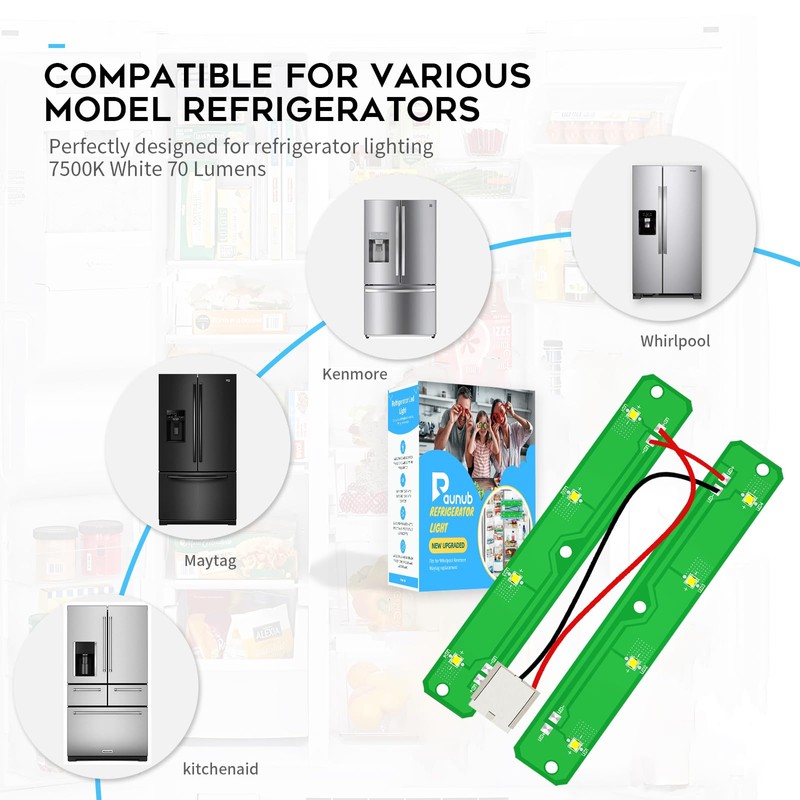 New Upgraded W11042554 Refrigerators LED Light Module Board compatible with