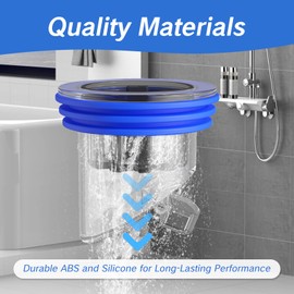 NIIIYTYB 2PCS Drain Backflow Preventer Anti Odor Shower Valve Odor Proof Floor Drain Stopper for Bathrooms Kitchens Deodorizing Copper Sewer Core Plug Anti Olores Smell Stopper (1.5''-2.0'')