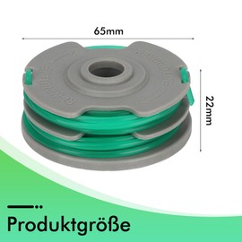 Eyoloty FLY061 Double Thread Spool Suitable for Flymo Contour 600HD, Contour 580E (CTE27), Contour 650E (CTE30), Power Trim 600HD, CTHD26 Grass Trimmer, Replacement Line Spool Length 6 m Diameter 2 mm