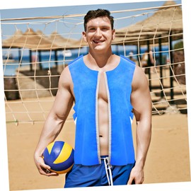 Garneck Cooling Vest Adjustable Cold Vest Sports Cool Vest Body Ice Vest Cooling Shirt for High Temperature Operators Sun Stitch Protection (Sky Blue), blue