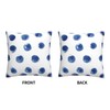 VARUN Dots Throw Pillow Covers Blue Irregular Polka Dots Beautiful