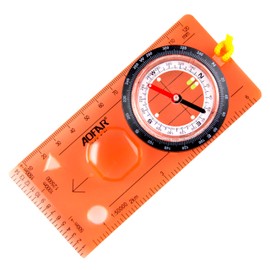 AOFAR Orienteering Compass AF-5C for Hiking , Boy Scout Compass for Kids - Professional Field Compass for Map Reading ,Navigation and Survival Lightweight - Mini Camping Compass