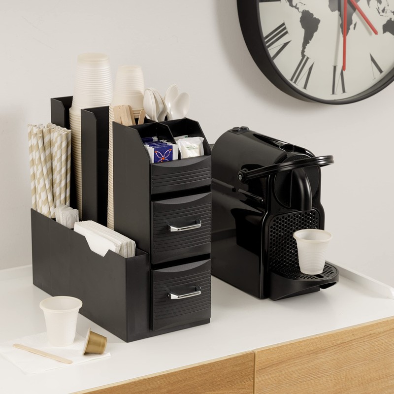Baroni Home Coffee Station Nespresso Coffee Holder Professional, 11 Compartments,