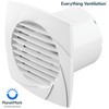 Low Profile Axial Bathroom Extractor Fan | Wall or Ceiling