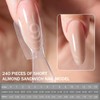 Nymora Sandwich Dual Nail Form - 240Pcs Transparent Top &
