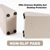 Book End, Natural Marble Bookend for Shelves, Non-Skid Bookends for