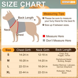 BEAUTYZOO No Pull Dog Harness for Large Dogs, Dog Harness and Leash Set, Adjustable Soft Padded, Reflective Pet Vest for Training Walking Hiking,Geometry M