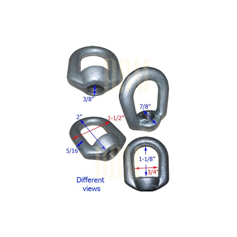 10 PCS Eye Nut Drop Forged Carbon Steel 1,250lbs Bail