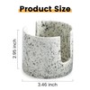 Zoeeker Kitchen Sink Sponge Holder, Dish Sponge Rack Ceramic Brush