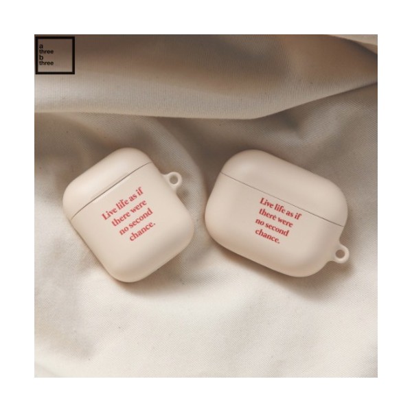 Other A3A3 Simply Text Beige Air Pods Case 1ea, Type#$%Type