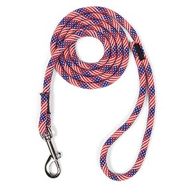 Atwood Rope MFG Braided Dog Leash Rope 3/8 Inch 5 Feet (Flag)