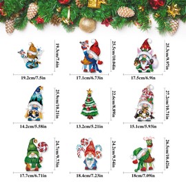 Zueyen 9 Sheets Christmas Stickers, Window Stickers Christmas, Reusable Cartoon PVC Double-Sided Stickers for Home School Party Window Decoration (Gingerbread Man)