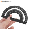 HARFINGTON 4pcs Geometry Set 15cm Metric Measure Laser Engraving Aluminum