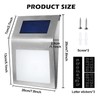 Hausnummer Beleuchtet Solar, Solarhausnummer, Hausnummernschild IP65 Wasserdicht, Edelstahl Hausnummer, Hausnummernleuchte,