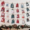 Naler 24PCS Christmas Drawstring Gift Bags, 24 PCS Christmas Advent