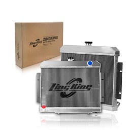 ZING KING CU583 3-Row Race Radiator Compatible with 1972-1986 Jeep CJ5 CJ6 CJ7 Scrambler 3.8L 4.2L 5.0L,All Aluminum Radiator