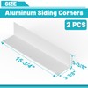 Chiligent Aluminum Siding Corners, 15.8" x 3.4" Siding Corner Protectors,