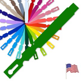 TAGKRAFTERS 5" x 1/2" Green - 250 Pcs - Plastic Plant Tags and Labels - Wrap Around Thermal Plastic - Nursery Garden Tree Labels | Made in The USA |