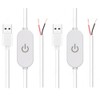RecDec 2 Pack Led Strip Lights On/Off Switch Cable with